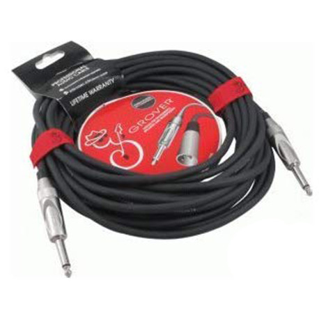 GROVER NOISELESS GUITAR CABLE BLACK-NICKEL 6 M (20')