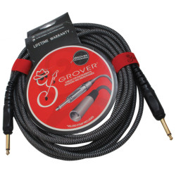 GROVER NOISELESS GUITAR CABLE BLACK-GOLD 6 M (20')