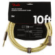 FENDER® DELUXE SERIES INSTRUMENT CABLE DROIT/COUDE 10ft (3 M) TWEED