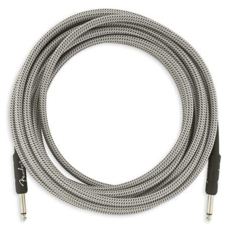 FENDER® PROFESSIONAL SERIES INSTRUMENT CABLE STRAIGHT (5.5 M) WHITE TWEED