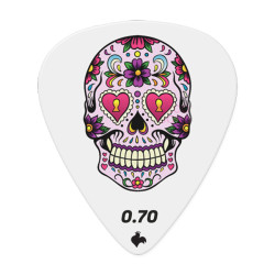 GALLI PICK CELLULOID GRAPHIC SUGAR SKULL 351 0.70mm (12 PCS)