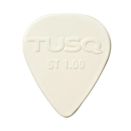 TUSQ® PICK STANDARD BRIGHT / WHITE 1.00mm (6pcs)