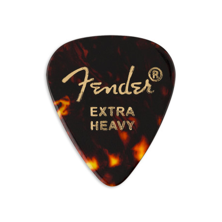 FENDER® 351 SHAPE CLASSIC CELLULOID PICKS EXTRA HEAVY (12 PCS)