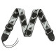 FENDER® 2” MONOGRAMMED STRAP BLACK/LIGHT GREY/DARK GREY