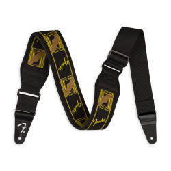 FENDER® SWELL™ NEOPRENE STRAP 6 CM BLACK/YELLOW/BROWN