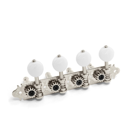 GOTOH MANDOLINE TUNER WHITE BUTTON NICKEL