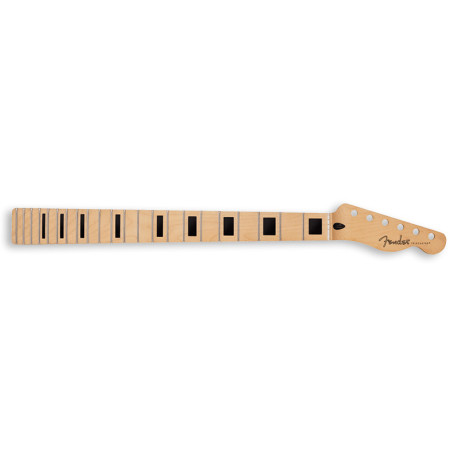 FENDER® PLAYER SERIES TELE® NECK, 22 MEDIUM FRETS, 9.5 RADIUS MAPLE BLOCK INLAYS