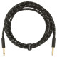 FENDER® DELUXE SERIES INSTRUMENT CABLE STRAIGHT/STRAIGHT 10ft (3 M) BLACK TWEED