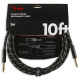 FENDER® DELUXE SERIES INSTRUMENT CABLE STRAIGHT/STRAIGHT 10ft (3 M) BLACK TWEED