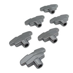 !! DEALS !! GROVER® BOUTONS MÉCANIQUES IMPERIAL CHROME (6pcs)