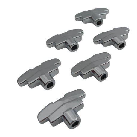 !! DEALS !! GROVER® BOUTONS MÉCANIQUES IMPERIAL CHROME (6pcs)