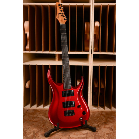 MARCEAU® GUITAR REDOUTABLE ROASTED FLAMED MAPLE - EBONY- CANDY APPLE RED
