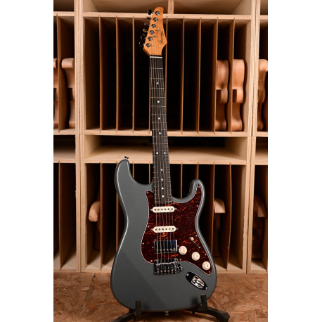 MARCEAU® GUITAR EXPERIENCE ROASTED FLAMED MAPLE NECK EBONY CHARCOAL GLOSS