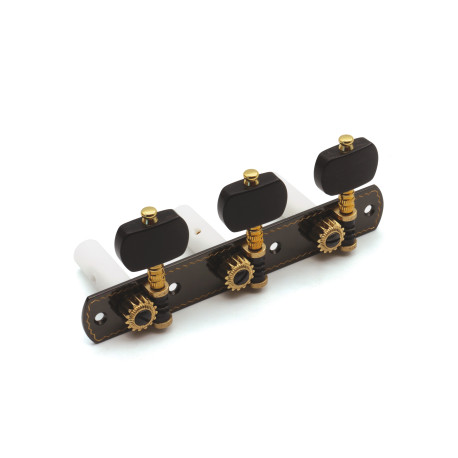 !! DEALS !! RUBNER® MÉCANIQUES CLASSIC SERIES DROITE BOUTON ÉBÈNE 1:15 NOIR