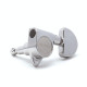 GOTOH® MACHINE HEADS SG301 3+3 KIDNEY BUTTON 1:18 CHROME