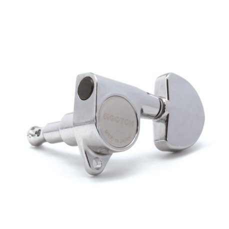 GOTOH® MACHINE HEADS SG301 3+3 KIDNEY BUTTON 1:18 CHROME