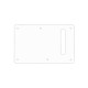 WD® CUSTOM PICKGUARD BACK PLATE WITH SLOT FOR STRAT® 2.28mm 3 PLY WHITE