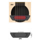 BARTOLINI® 3AV ACOUSTIC GUITAR SOUNDHOLE PICKUP WITH SOUND-HOLE BRACKET