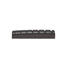 BLACK TUSQ XL® NUT SLOTTED 7 STRINGS 48 x 6 x 8.1mm B-e 40.1mm