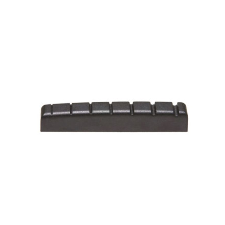 BLACK TUSQ XL® NUT SLOTTED 7 STRINGS 48 x 6 x 8.1mm B-e 40.1mm