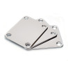 STANDARD NECK PLATES WITH SCREWS NICKEL (Bulk 3pcs)