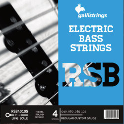 !! DISCONTINUED !! GALLI STRINGS® CORDES BASSE ÉLECTRIQUE RS NICKEL 34" 40-105