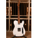MARCEAU® GUITAR ELEGANTE ROASTED FLAMED MAPLE NECK ARTIC WHITE GLOSS