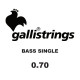 GALLI STRINGS® CORDES BASSE ÉLECTRIQUE À L'UNITÉ 0.70