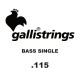 GALLI STRINGS® SINGLE ELECTRIC BASS STRINGS 0.115