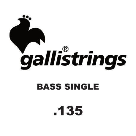 GALLI STRINGS® SINGLE ELECTRIC BASS STRINGS 0.135