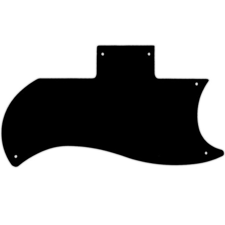 WD® PICKGUARD PETITE PLAQUE DE PROTECTION TYPE SG® 5 PLIS NOIR