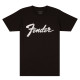 FENDER® T-SHIRT LOGO DATES DOS NOIR