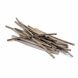 JESCAR® FRETTES 18% NICKEL SILVER 2.03x1.09mm TIGE 7cm RADIUS 12" (25pcs)