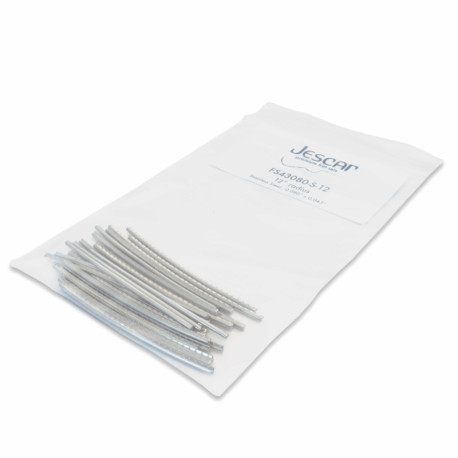 JESCAR® FRETTES INOX 2.03x1.09mm TIGE 7cm RADIUS 12" (25pcs)