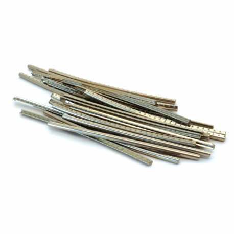 JESCAR® FRETTES 18% NICKEL SILVER 2.64x1.19mm TIGE 7cm RADIUS 12" (25pcs)
