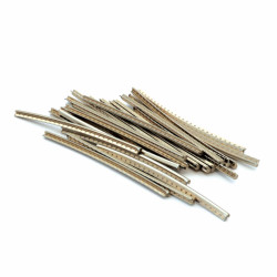 JESCAR® FRETTES 18% NICKEL SILVER 2.79x1.45mm TIGE 7cm RADIUS 12" (25pcs)