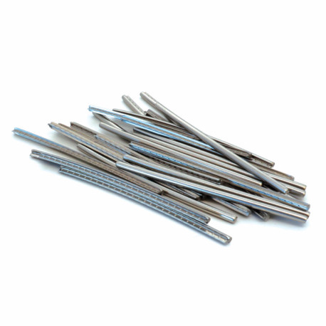 JESCAR® FRETTES INOX 2.79x1.45mm TIGE 7cm RADIUS 12" (25pcs)