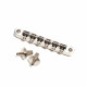 GOLDO® CHEVALET TUNE-O-MATIC 3 POINTS VARIO ESPACEMENT 72.3 À 74mm NICKEL
