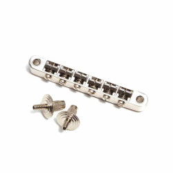 GOLDO® CHEVALET TUNE-O-MATIC 3 POINTS VARIO ESPACEMENT 72.3 À 74mm NICKEL