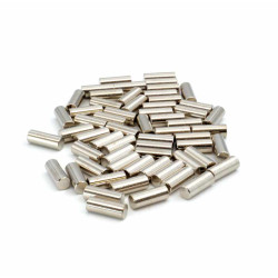 PLOTS CHANFREINÉS ACIER HUMBUCKER 4.8 x 12.5mm NICKEL (Vrac 60pcs)