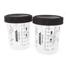 MIRKA® GODETS 400ml POUR PULVÉRISATEUR AVEC BAGUE SERRAGE (2pcs)